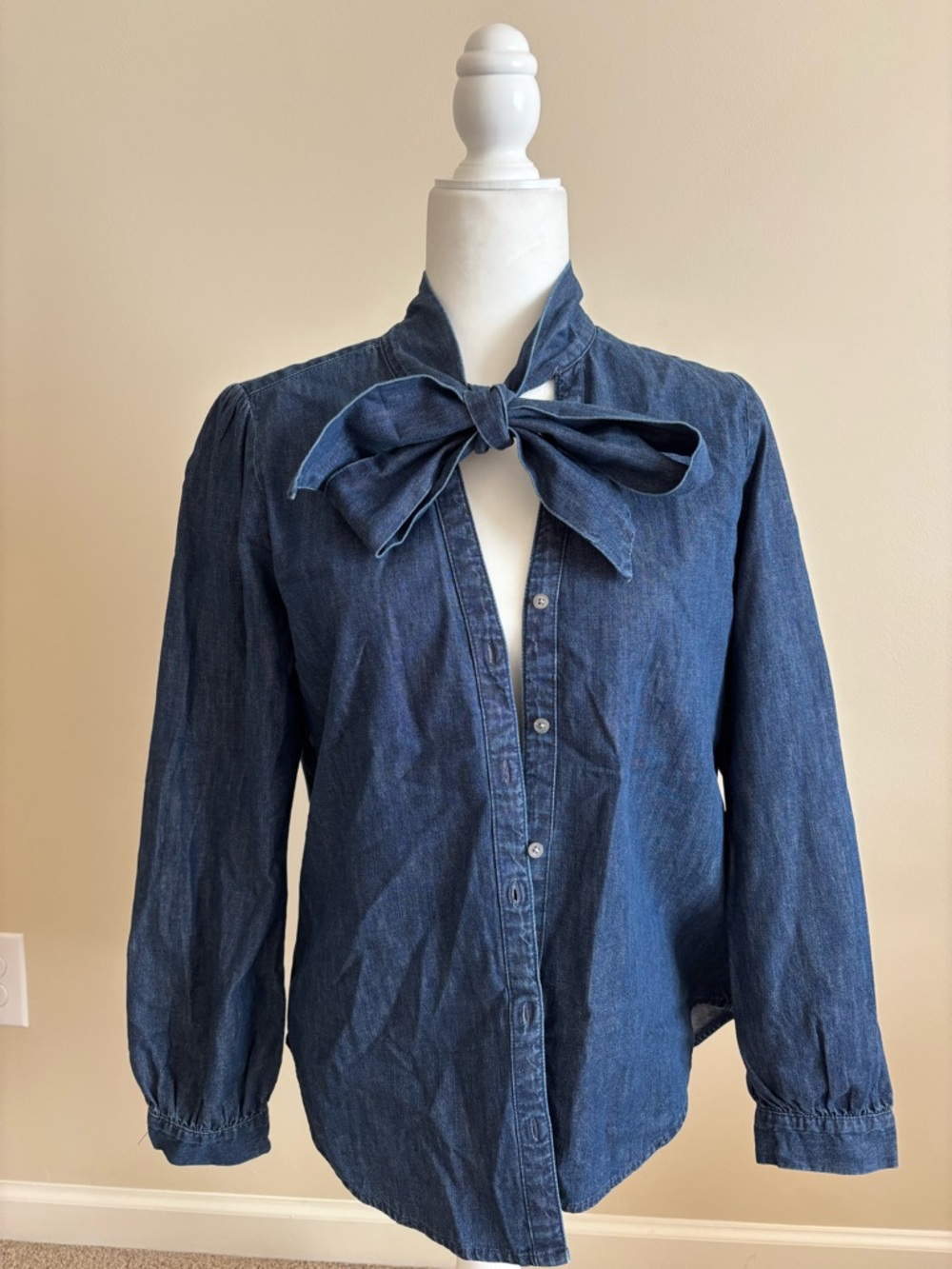J. Crew Indigo Chambray Button-Up Shirt